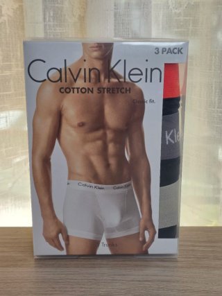 Calvin Klein 3 bóxers trunk algodón elástico M