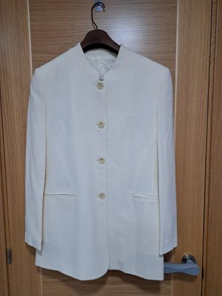 Chaqueta de vestir El Corte Inglés blanco roto