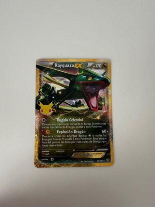 Carta Pokémon Rayquaza EX 30 Aniversario