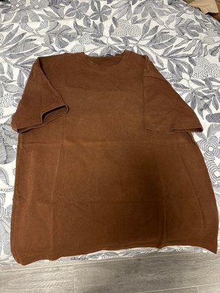 Camiseta Básica Marrón tela gruesa