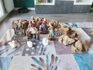 Conjunto de Figuras de Belén y Corchos