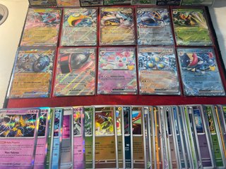Lote Cartas Pokémon 50 Cartas + EX Rara + 5 Holo