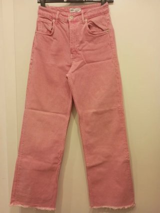 Pantalón Jeans Rosa ZARA