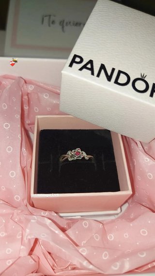 Anillo Pandora Disney Bella y Bestia