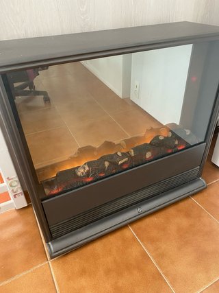 Chimenea Eléctrica Decorativa Negra