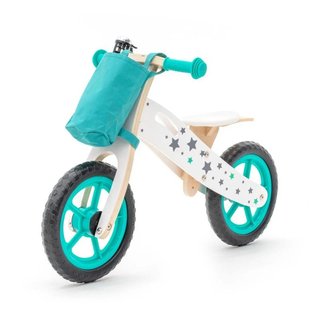 Bicicleta Sin Pedales Madera Niño 83cm Verde