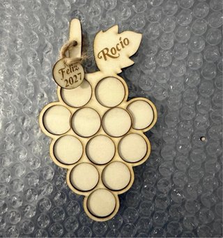 Bandeja de madera personalizada para uvas