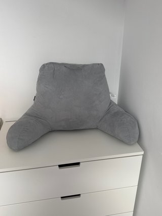 Cojín de lectura gris