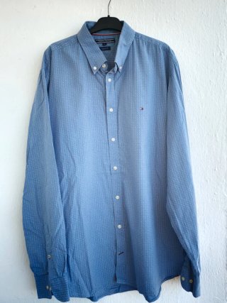 Tommy Hilfiger Light Blue Geometric Micro-Pattern
