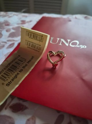 Anillo Corazón Uno de 50