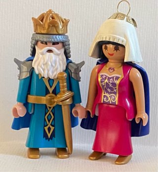 Figuras Playmobil Rey y Dama Medieval