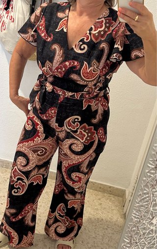 Mono Estampado con Cinturón