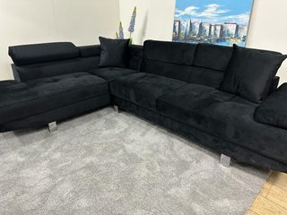 Sofá Rinconera Negro 262cm