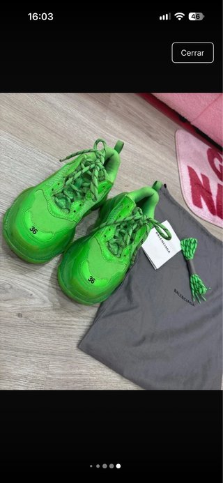 Zapatillas Balenciaga Triple S Verdes Talla 36