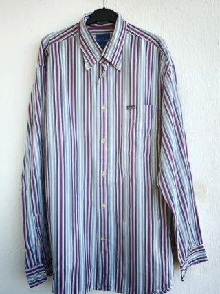 Façonnable Men's Striped Long Sleeve Shirt Size L