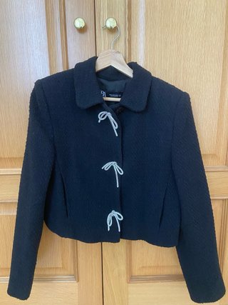 Cazadora Zara Negra Talla M