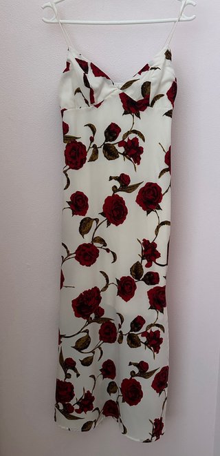 Vestido de tirantes con estampado floral