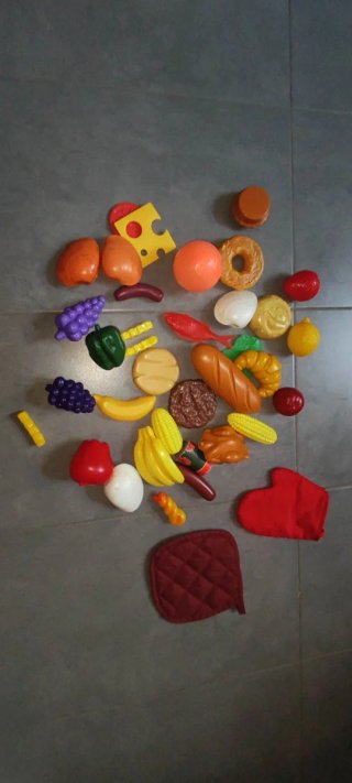 Pack de Comida de Juguete para Cocinita