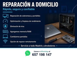 Reparación de Ordenadores a domicilio o remoto