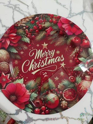 Piatto natalizio Merry Christmas