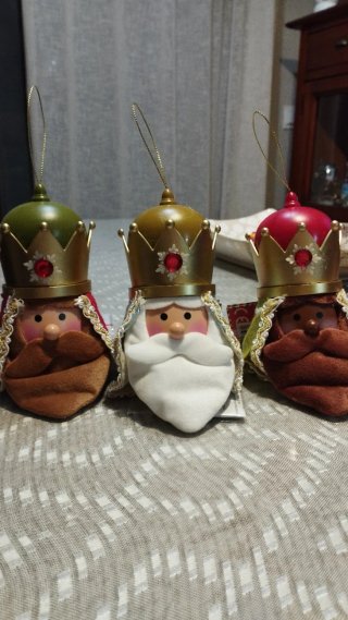 Set de 3 Adornos LED Reyes Magos