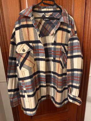 Sobrecamisa de cuadros Zara