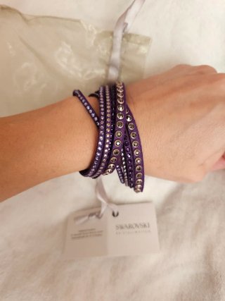 Swarovski pulsera Alcantara