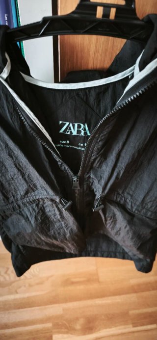 Chubasquero Negro Zara Niña