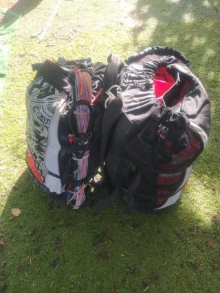 Set de 2 Kites 14m y 16m con hinchador y líneas