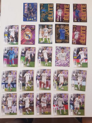 Lote de 20 Cromos Real Madrid Panini