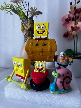 Set de 5 Figuras de Bob Esponja