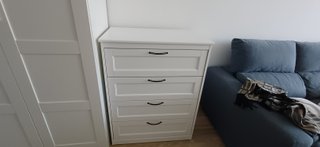 Cómoda Ikea de 4 cajones blanca