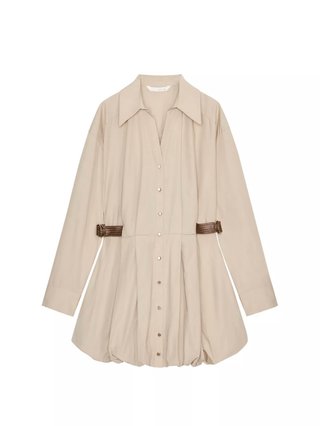 Vestido corto globo Zara