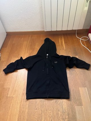 sudadera con cremallera comme des garçons