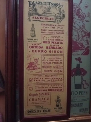 Cartel Antiguo Plaza de Toros Algeciras 1958
