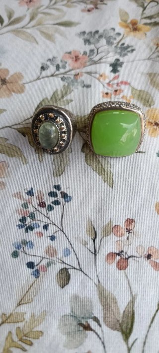 2 Anillos Platadepalo de Plata