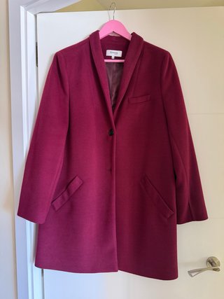Abrigo Fórmula Joven Rojo-corinto Talla 42