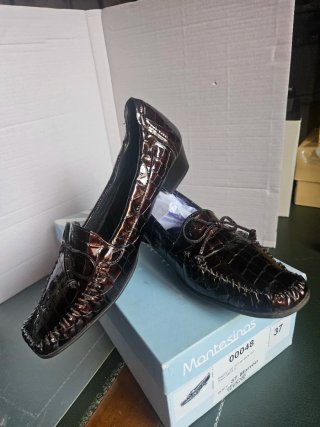 Mocasines Piel Cocodrilo Montesinos Talla 37