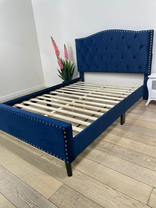 Cama de Matrimonio 135cm Azul