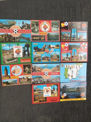 Lote 11 Postales Naranjito Mundial España 82
