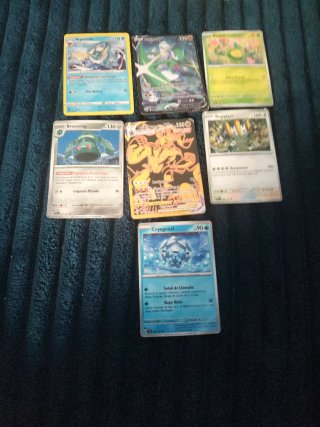 Lote de 7 Cartas Pokémon