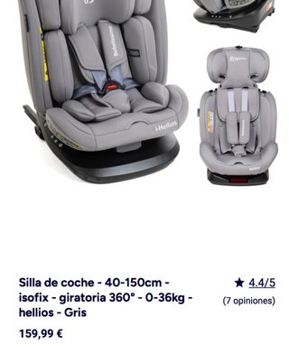 Silla de coche Bebelissimo Hellios 360° ISOFIX