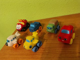 Set de 6 Coches y Aviones Blanditos