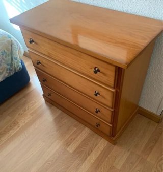 URGE RECOGIDA Cómoda de Madera con 4 Cajones