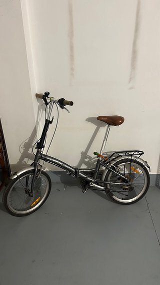 Bicicleta Plegable Gris
