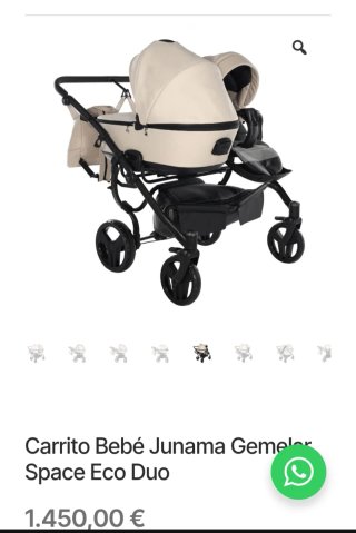 Carrito Gemelar Junama Space Eco Duo
