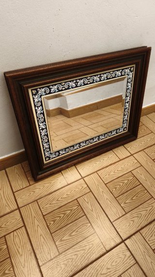 Espejo Madera y Cerámica Talavera