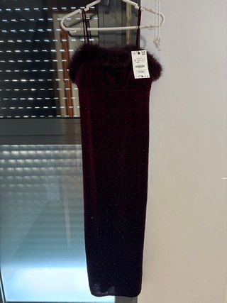 Vestido Zara Morado Talla S