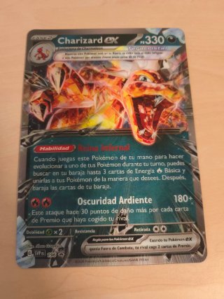 Carta Pokémon Charizard ex Jumbo