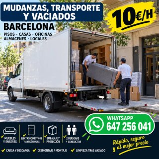 MUDANZAS Y TRANSPORTES EN BARCELONA. Servicio de m
